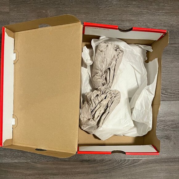 SHOE BOX ONLY Nike Air More Uptempo '96 Olympic White Midnight Navy SZ 10 - Picture 3 of 3